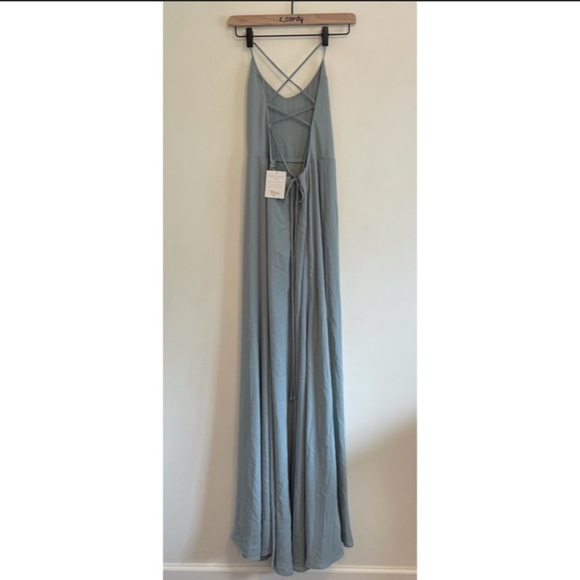 SMYM Godshaw Goddess Maxi Dress Silver Sage Green - Picture 2 of 5